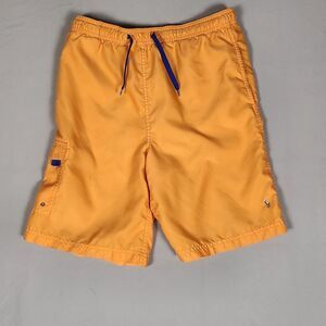 Polo Ralph Lauren Swim Trunks Shorts Orange Mesh Lined Men's Large 16-18